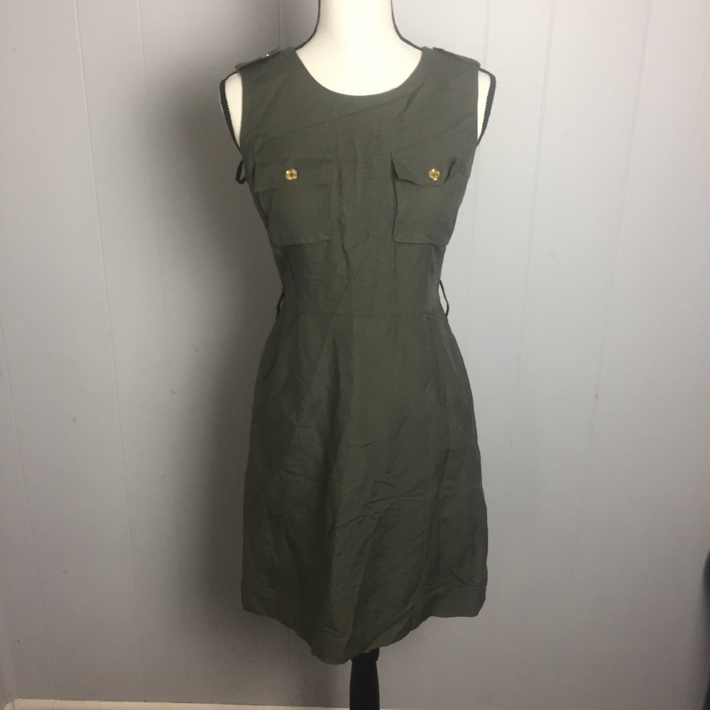 Calvin Klein Linen/Rayon Utility Dress-4